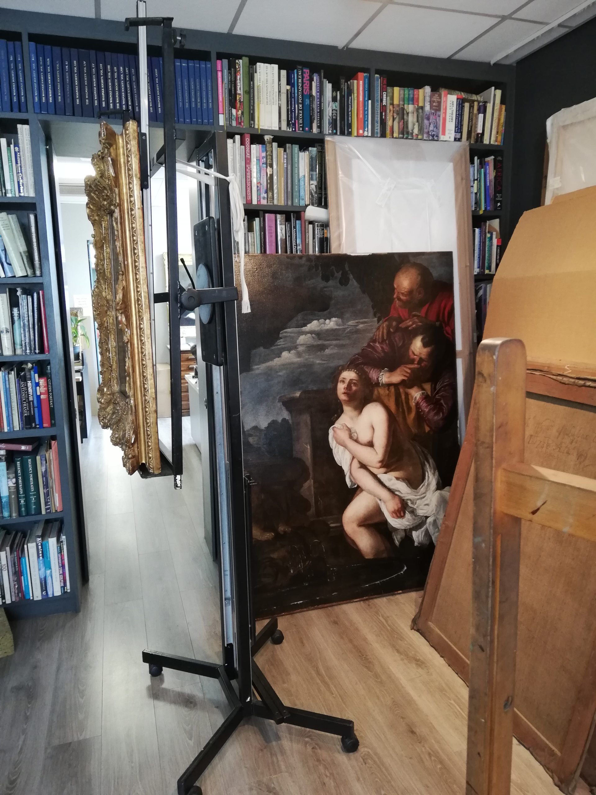 Artemisia Gentileschi in Simon Gillespie's studio